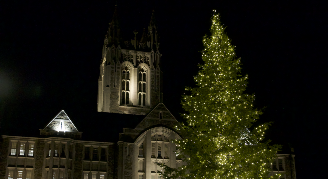 Tree Lighting Brings Holiday Spirit to BC Campus