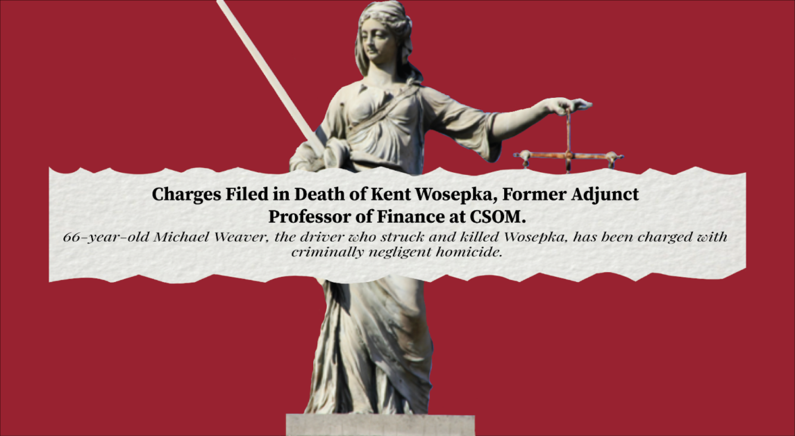 Man Charged in Death of Former CSOM Professor Kent Wosepka