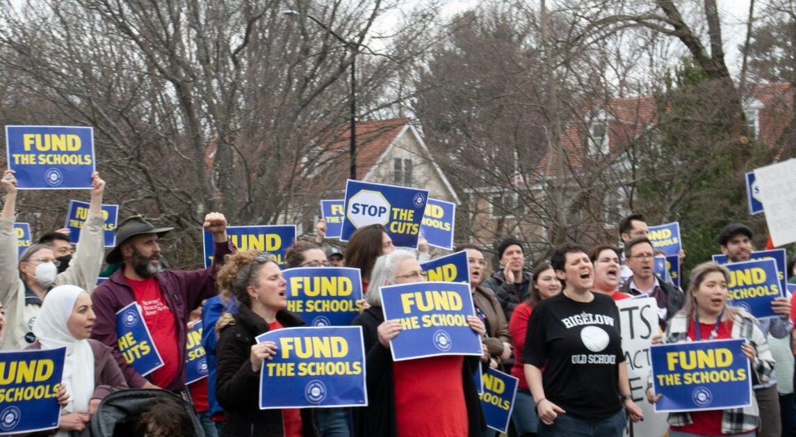 In The Face of Potential Job Cuts, Newton Public Schools Community Takes a Stand