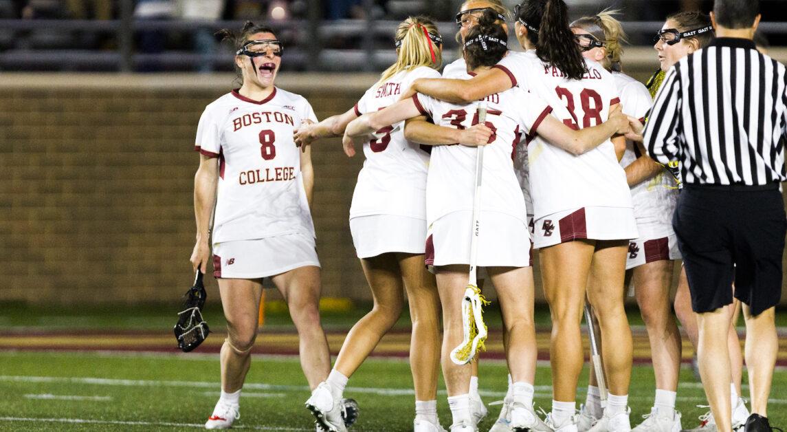 BC earned its first-ever ACC Tournament Final berth on Sunday with a 20–12 win over Virginia. (Nicole Wei / Heights Staff)