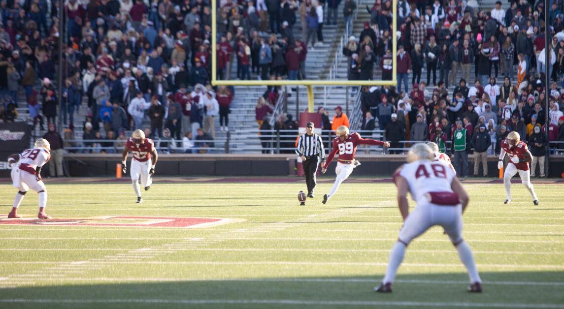  In its second conference loss of the season, BC gave up 31 unanswered first-half points. (Steve Mooney / Heights Editor)