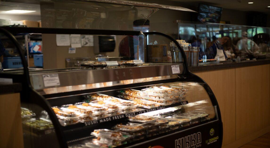 BC Dining moved its sushi offerings from The Rat to CoRo Cafe. (Steve Mooney / Heights Editor)