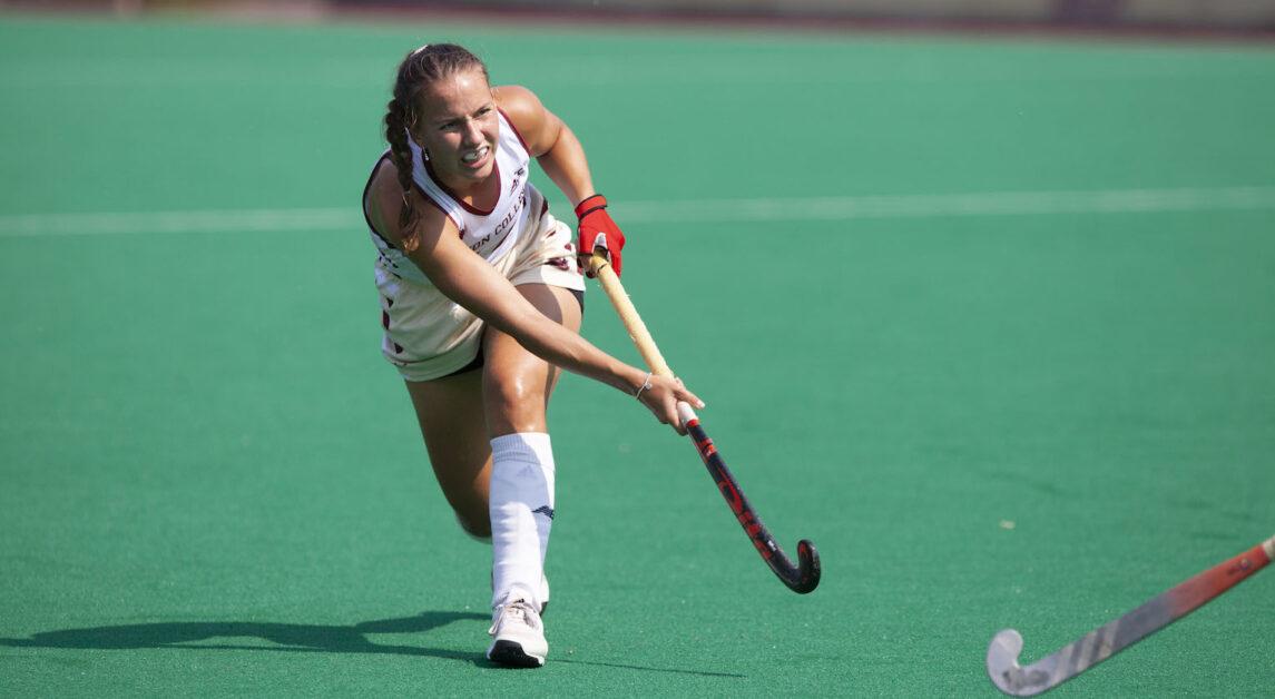 The Eagles had 30 total shots compared to Northeastern’s 11.(Callie Oxford / Heights Staff)