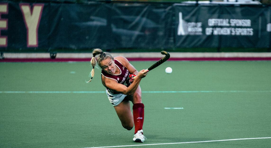 The Eagles limited BU to only five shots throughout the game.(Nicole Wei / Heights Staff)