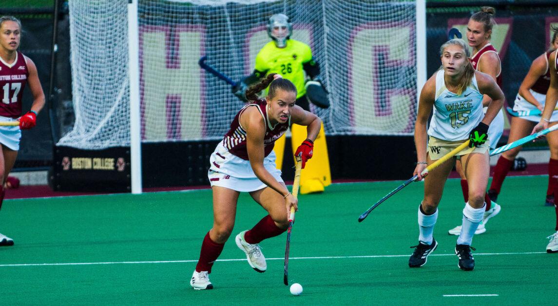 The Eagles totaled four shots on goal while Wake Forest had 12. (Nicole Wei / Heights Staff)