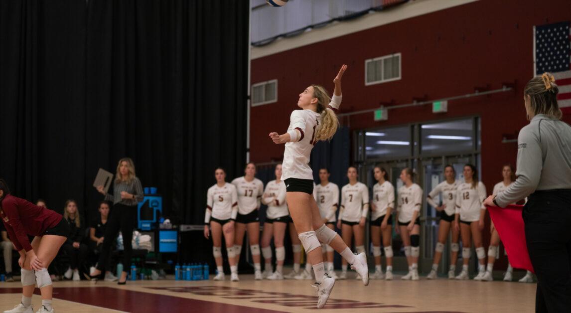  Izzy Clavenna led BC with 12 kills, as the Eagles earned their second conference win of the season. (Chris Ticas / Heights Staff)