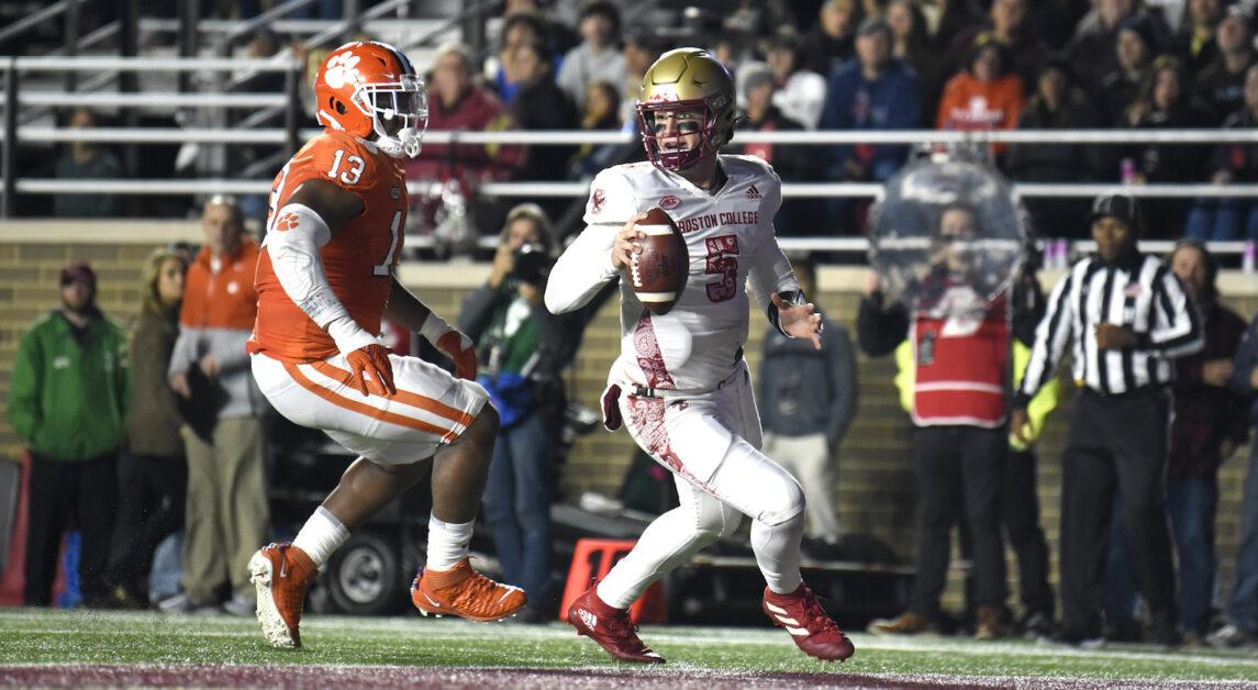 BC hasn’t beaten an AP-ranked team in eight years, and that streak didn’t change Saturday night. (Brody Hannon / Heights Staff).