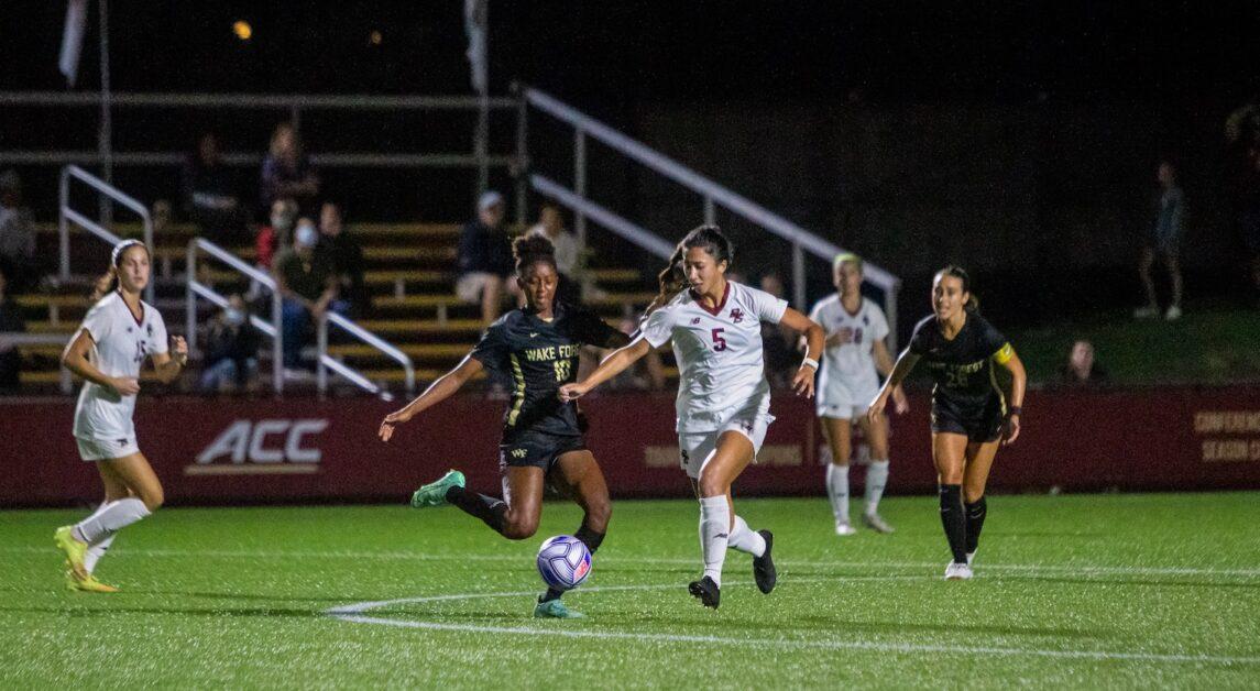 The Eagles tallied nine shots on goals to Wake’s 15. (Steve Mooney / Heights Editor)