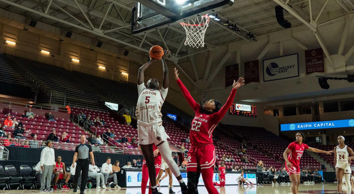 BC forced 25 turnovers in the home victory over the Scarlet Knights.  (Kenneth Chen / For The Heights)