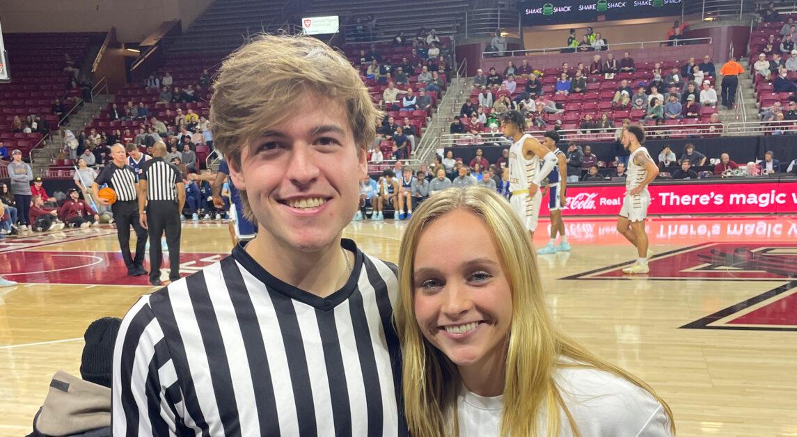 Max Kassner and Paige Fleming went viral when ACC Network caught Kassner showing off his Costco Card during a BC men’s basketball game.(Featured Image Courtesy of John Elrod)