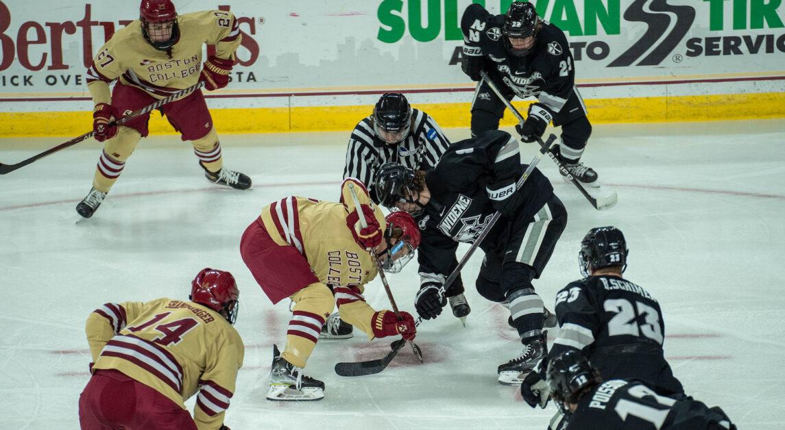 The Eagles Tallied 15 shots all game to Providence’s 40. (Kenneth Chen / For The Heights)
