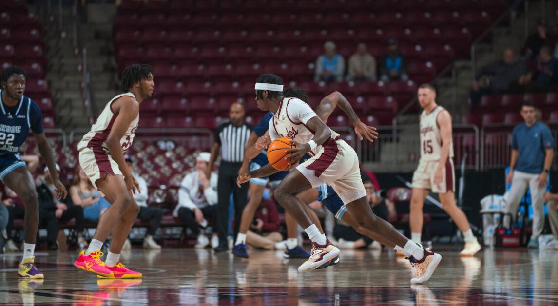 The Eagles' bench registered 28 total points in BC's victory (Chris Ticas / Heights Staff)