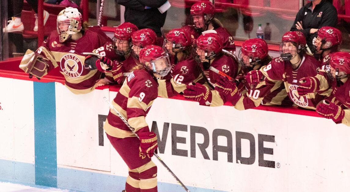 Mary Restuccia was named a Hockey East Second-Team All-Star and a New England DI All-Star in 2011. (Chris Ticas / Heights Editor)