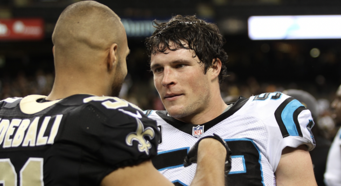  Kuechly left BC as the all-time leader in career total tackles with 532, career solo tackles with 299, and single-season tackles with 191. (Image Courtesy of Wikimedia Commons)