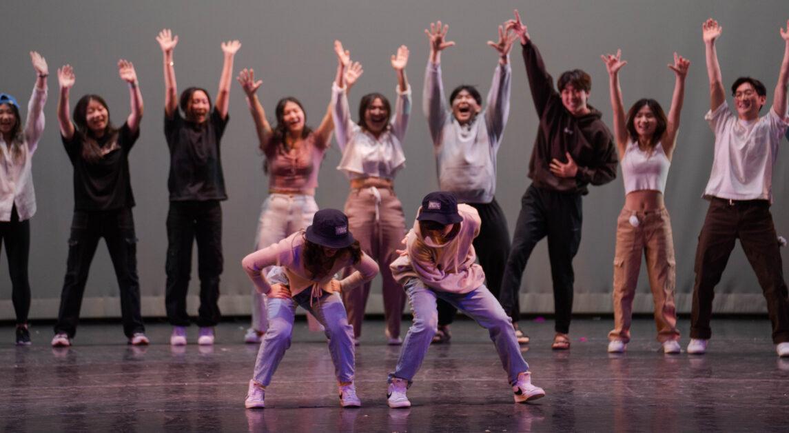 UPrising Dance Crew performs during the Korean Student Association Culture Showcase on Saturday, Feb. 11, 2023 (Kenneth Chen / Heights Staff)
