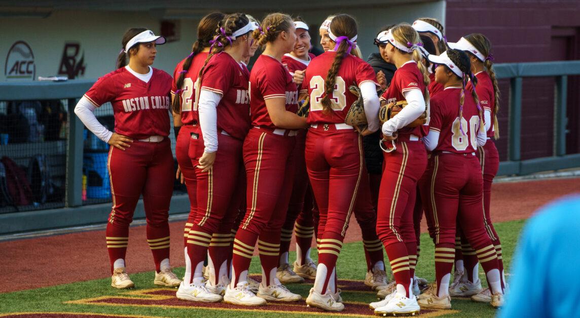BC softball dropped its final three games of the FGCU tournament. (Nicole Wei / Heights Staff)