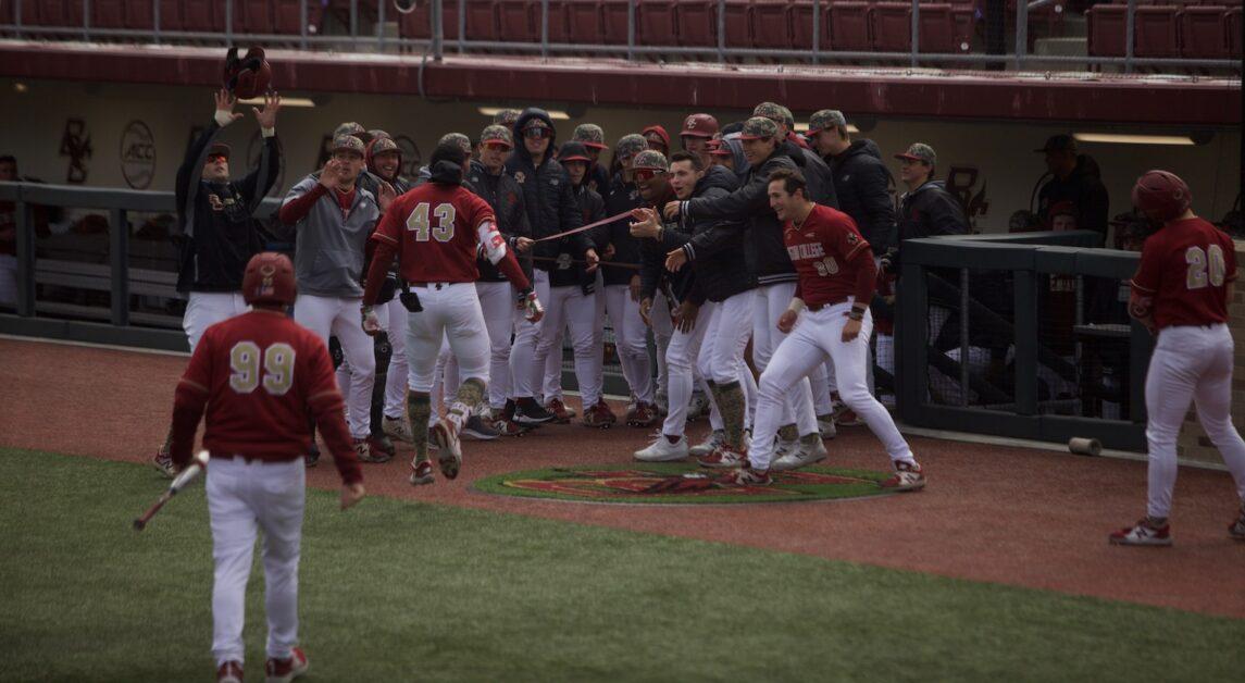 Joe Vetrano started the game with a two-run homerun in the first inning. (Aditya Rao / Heights Staff)