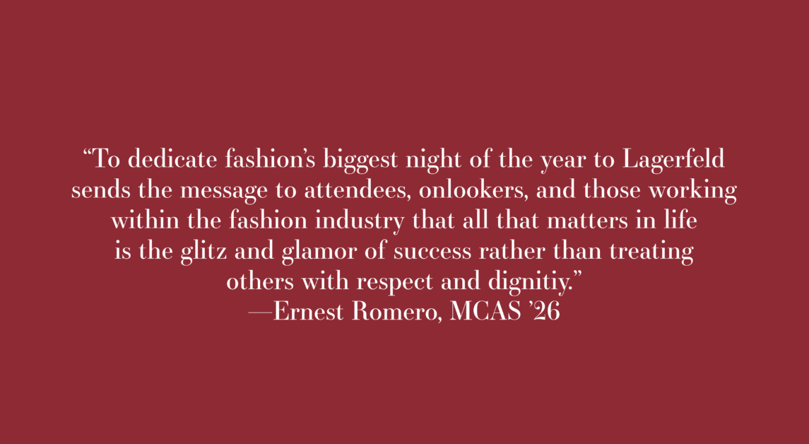 Romero: The Met Gala Should Have Reconsidered Its Choice of Honoring Lagerfeld