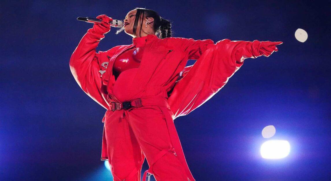 Rihanna Shines in Super Bowl Halftime Show, Her First Live Performance Since 2018