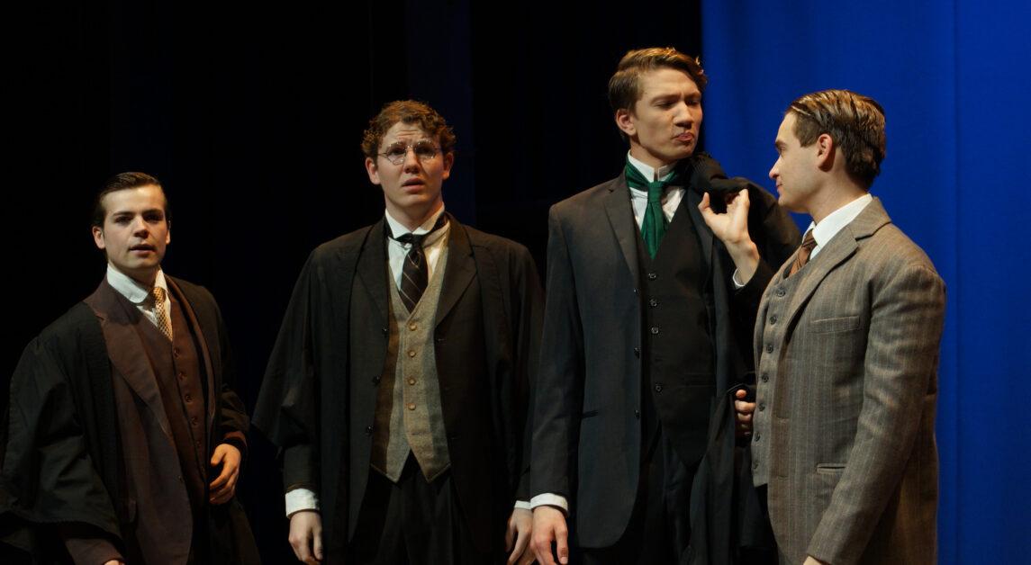 The BC Theatre Department presents its play Blue Stockings, written by Jessica Swale and directed by Patricia Riggin, on Friday, Feb. 24, 2023 in Robsham Theater (Nicole Wei / Heights Staff).