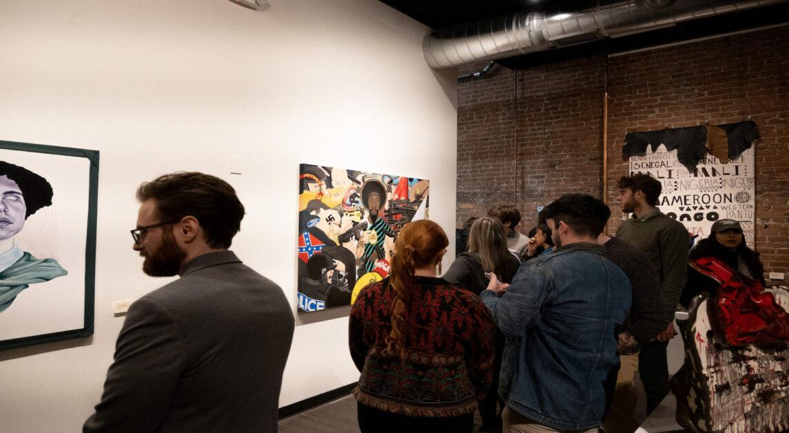 The exhibit, which opened on Feb. 4, aims to grapple with the country's history, according to curator Jamaal Eversley (George Ye / Heights Staff)