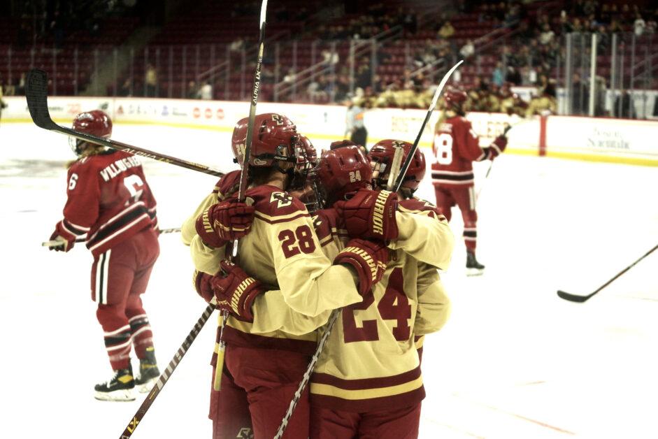 Boston College women's hockey defeated Harvard 3–0 on Tuesday to advance to the Beanpot championship. Goaltender Abigail Levy recorded her 16th career shutout in the win. 