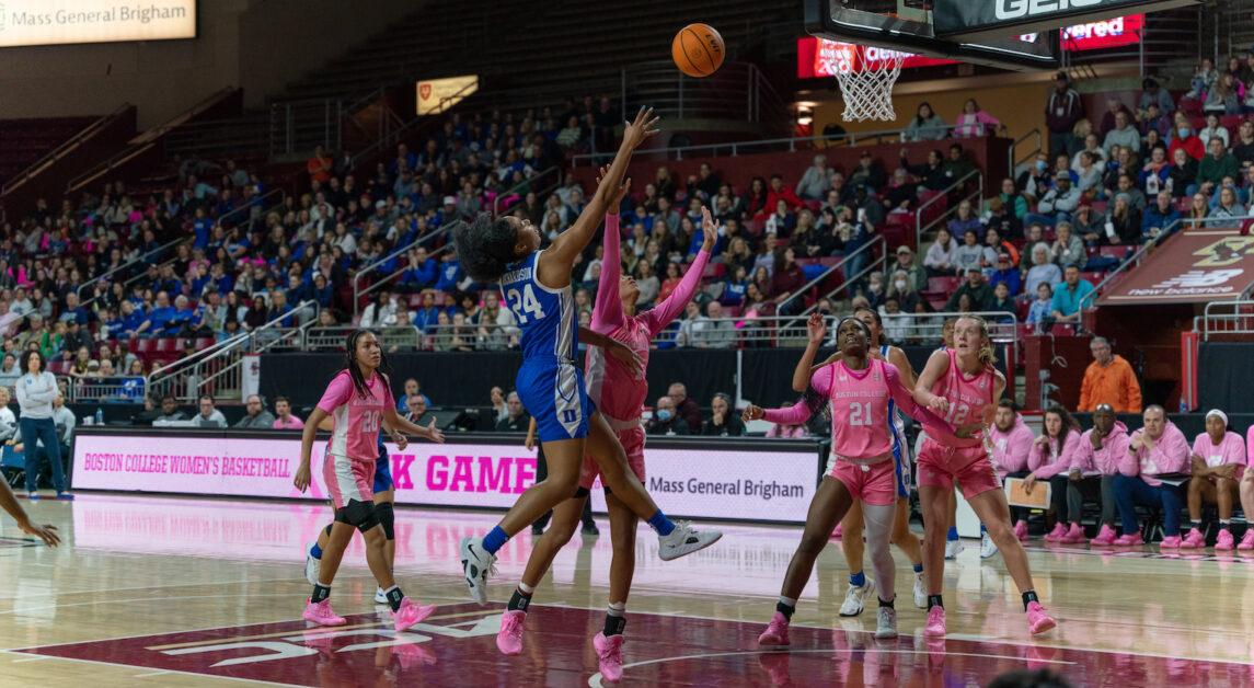 Every player on the Blue Devils’ roster that appeared in the game notched a point in Duke’s win over BC. (Chris Ticas / Heights Editor)