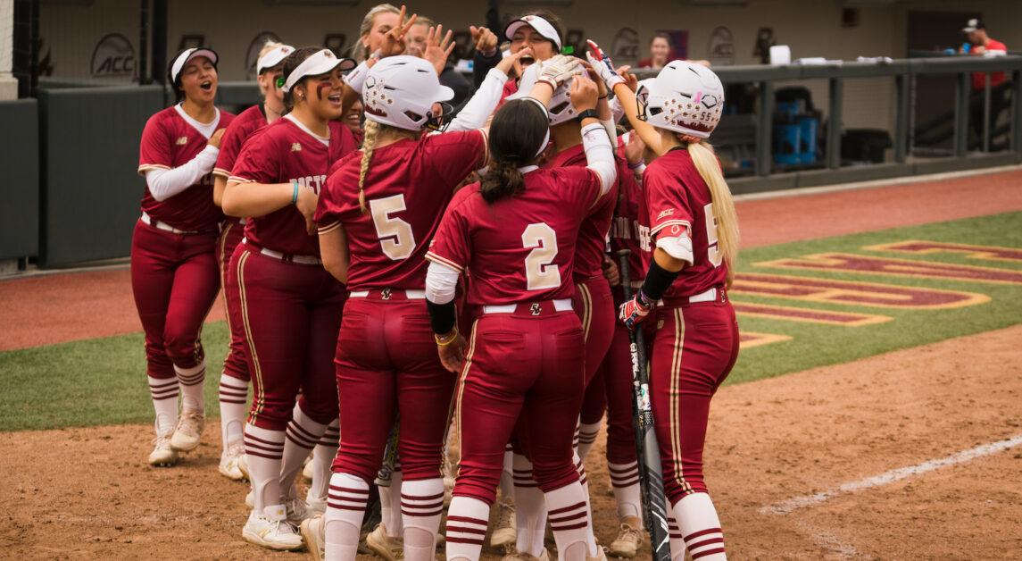 Boston College softball finished the 2022 season with a 20–27 record. (Nicole Wei / Heights Staff)