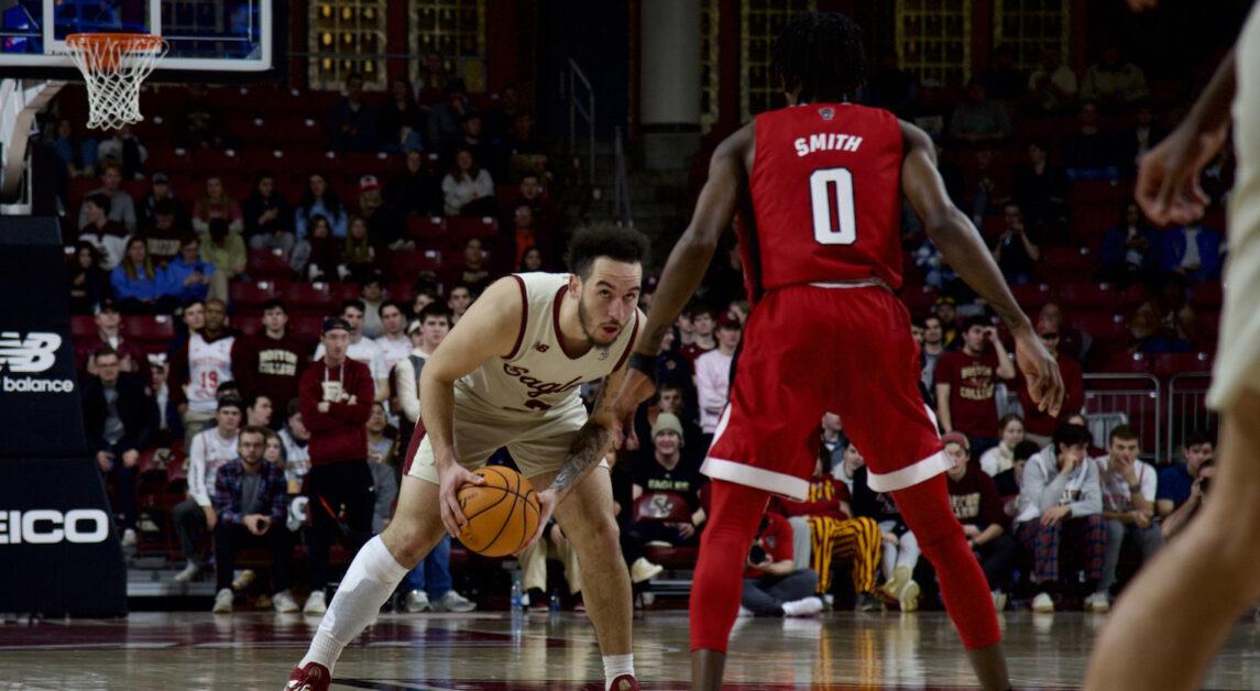 BC let up 15 Wolfpack 3-pointers in Saturday’s loss. (Nicole Vagra / Heights Editor)