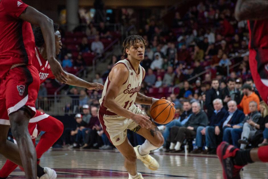 Boston College men's basketball fell to NC State 92–62 for its largest loss of the season. Quinten Post tallied 20 points in the defeat.