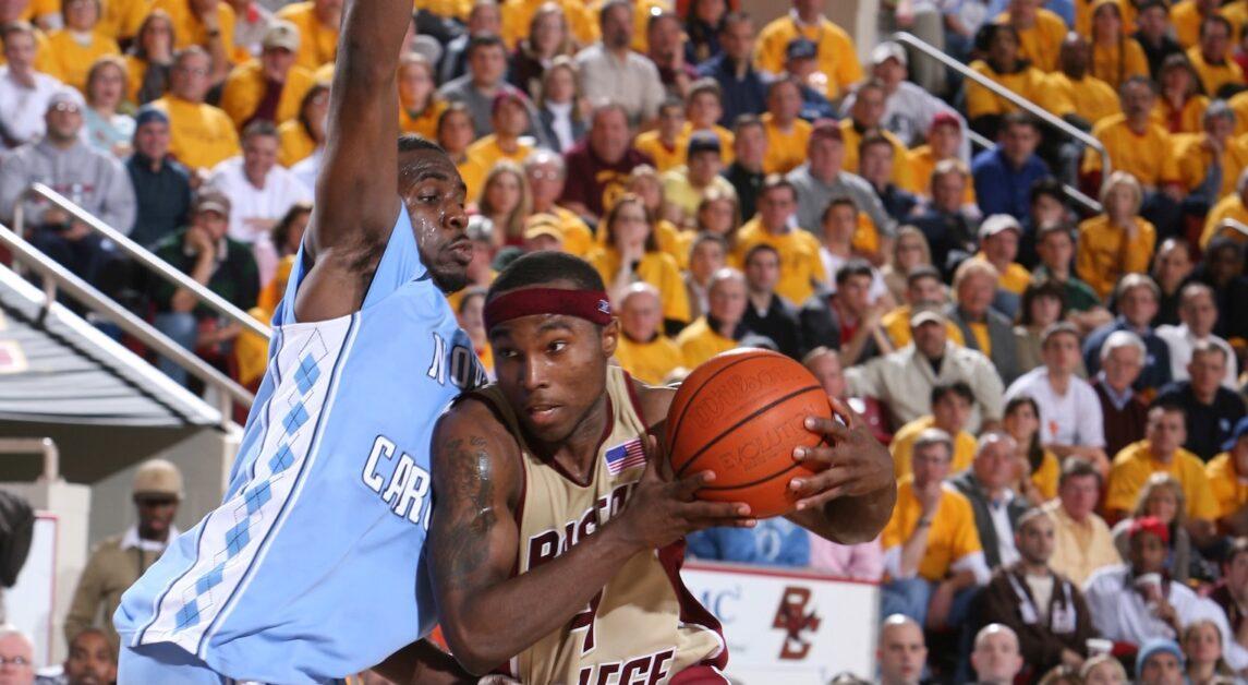 Tyrese Rice scored 2,099 points in his 132-game BC basketball career—good for fifth all time on BC’s career scoring list. (Photo Courtesy of BC Athletics)