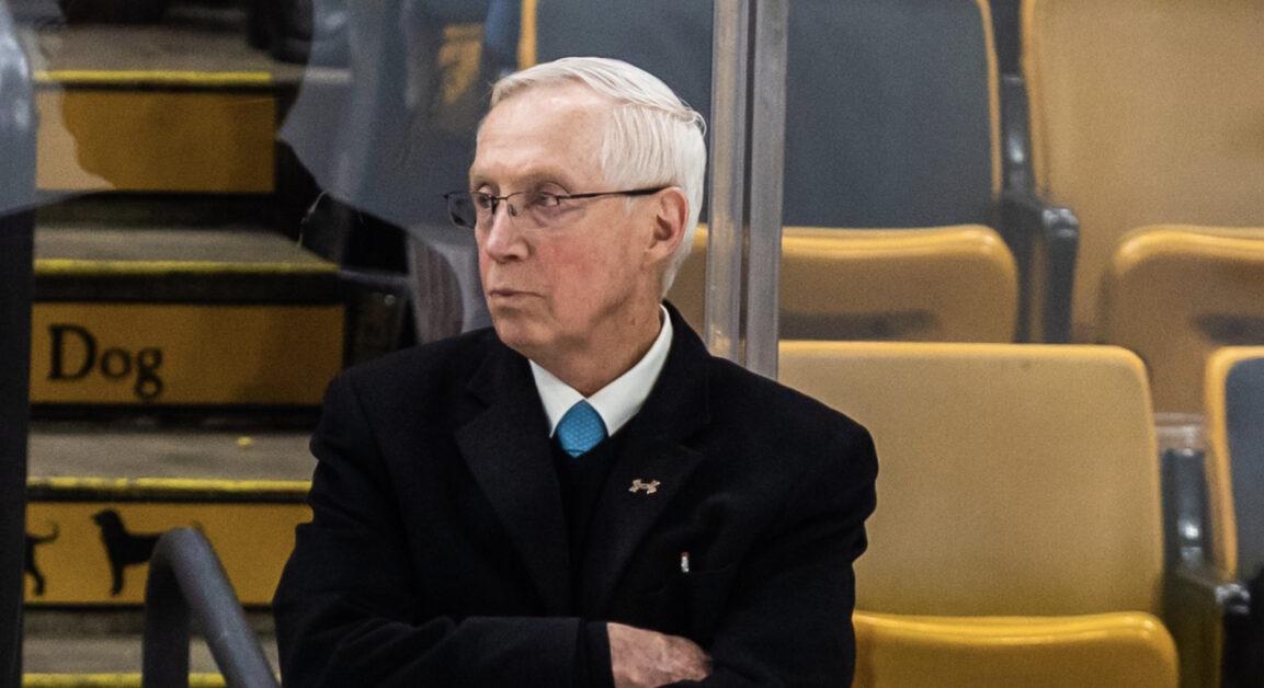 Jerry York is the third BC head coach to earn the Legend of College Hockey award. (Jess Rivilis / Heights Senior Staff)