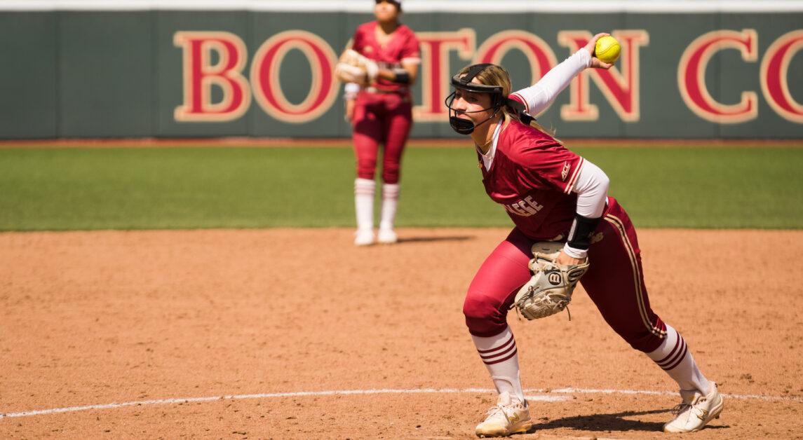 Abby Dunning lost her first game of the season on Saturday. (Nicole Wei / Heights Staff)