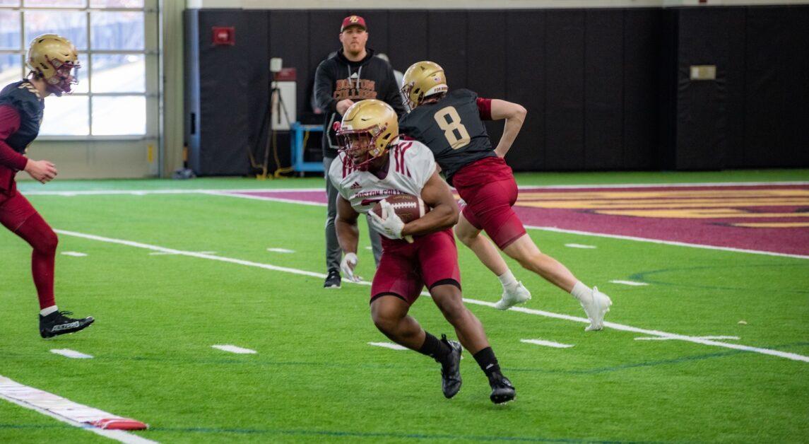The Eagles practiced on Tuesday and Thursday.(Nicole Vagra / Heights Editor)