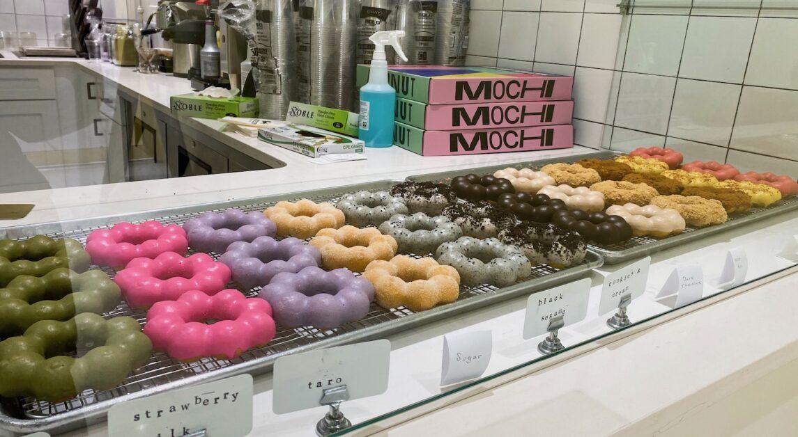The shop focuses on Mochi donuts, rotating the available flavors on a weekly basis. (Henry Blanchette / Heights Staff)