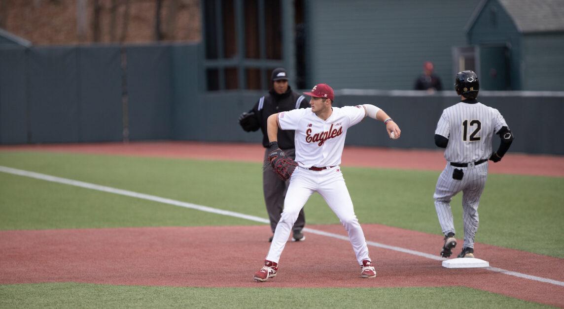 BC used five pitchers in this weekend’s games. (Steve Mooney / Heights Senior Staff)