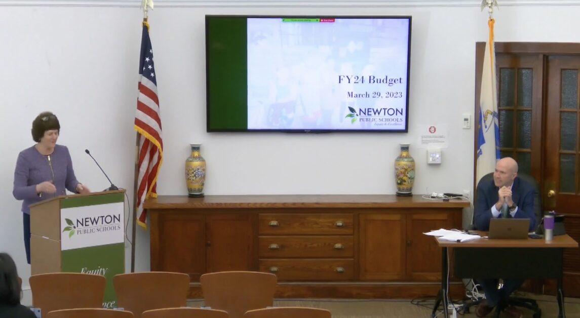 Interim superintendent of NPS Kathleen Smith gave the presentation on Wednesday morning. (Connor Siemien / Heights Editor)
