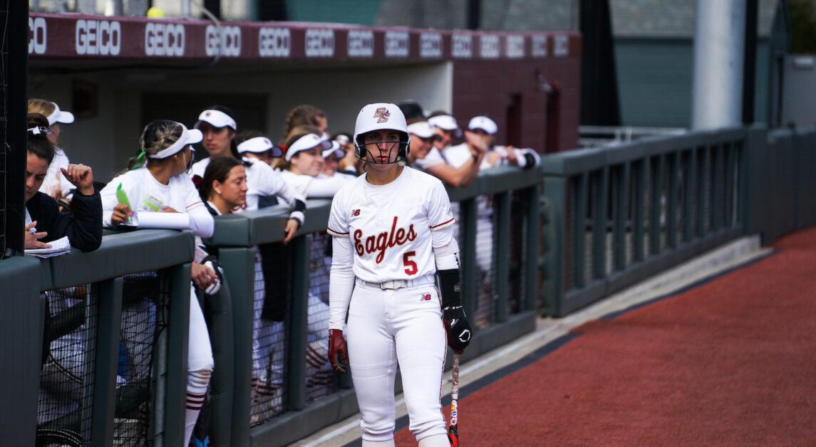 BC registered 10 hits across both games on Friday. (Nicole Wei / Heights Staff)