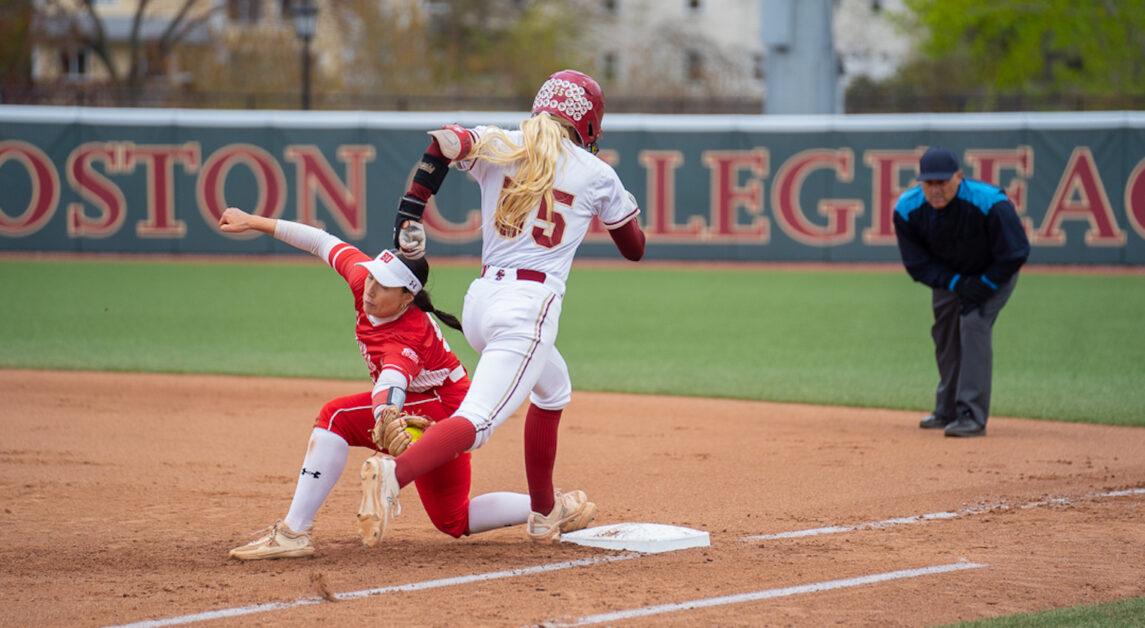 After holding BC to one run through four innings, the Terriers posted 10 runs in the top of the fifth inning alone. (Kenneth Chen / Heights Staff)