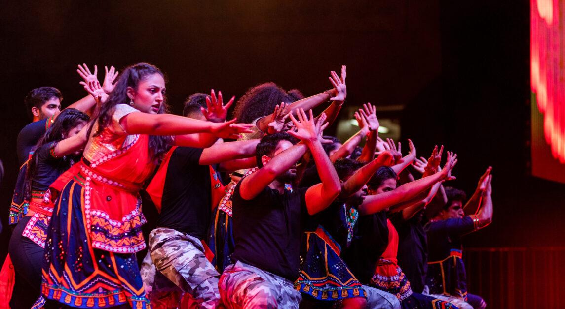 BC’s Bollywood-fusion dance team Masti performed a number inspired by a village fighting for freedom from violence (Vikrum Singh / Heights Editor).