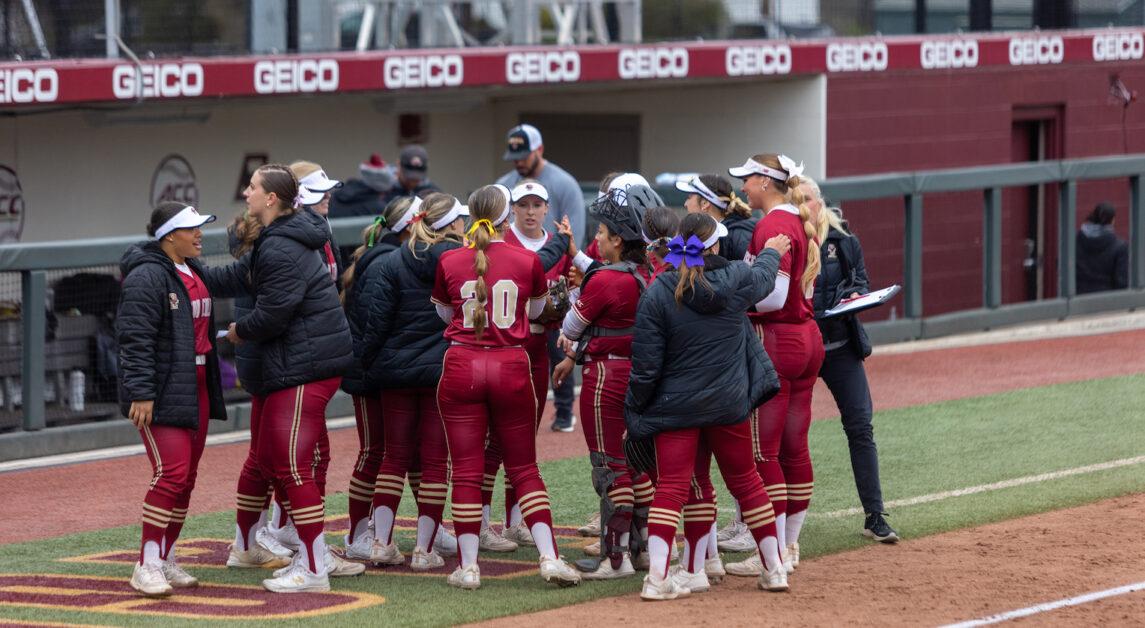 The Eagles registered seven hits in Friday’s win, their most hits in the last six games. (Caroline Cannon / Heights Staff)