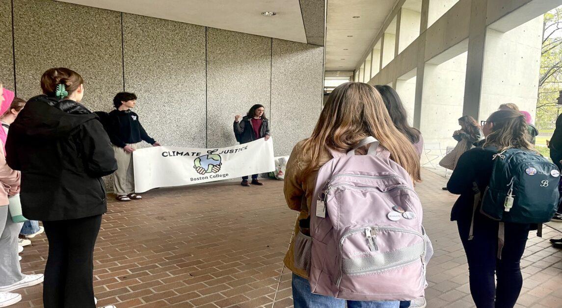 CJBC Urges BC to Uphold Jesuit Values, Divest From Fossil Fuels During Protest