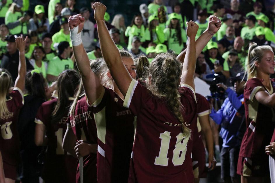 Led by Jenn Medjid's five goals, Boston College lacrosse defeated Syracuse 8–7 to punch its ticket to its sixth straight National Championship appearance.