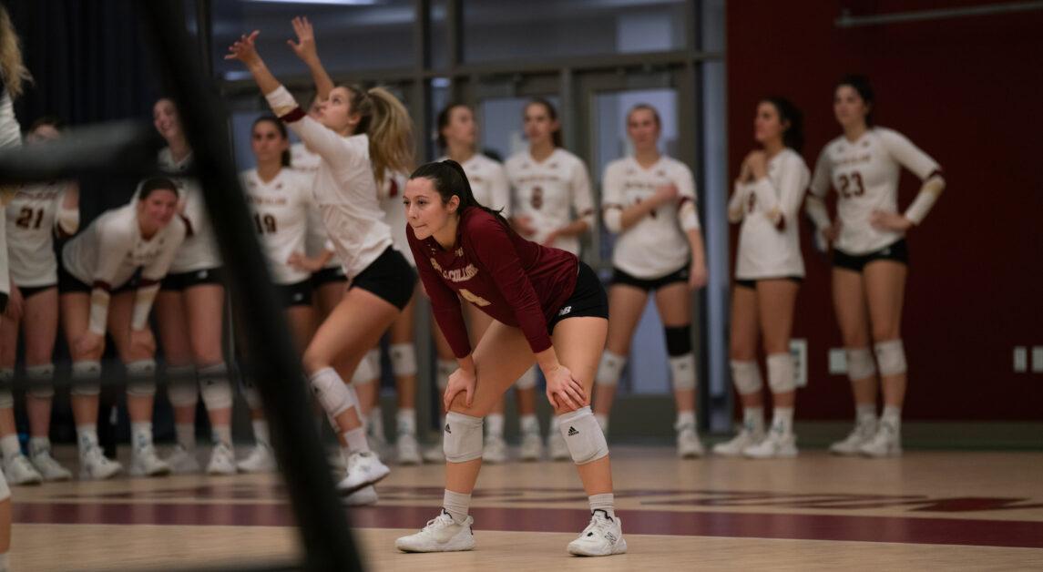 Four different Eagles recorded double digit kills in Wednesday's loss.(Chris Ticas / Heights Editor)