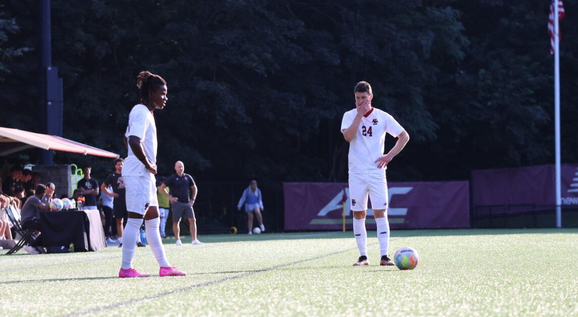 Despite producing more shots on net in the first half, BC failed to generate dangerous scoring chances in the loss. (Kellen Davis / Heights Staff)