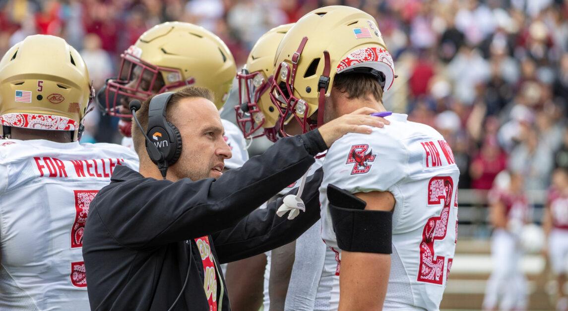 Despite leading in total offensive yards, BC accumulated 18 penalties for 131 yards lost in its loss to the Seminoles. (Kellen Davis / Heights Staff) 