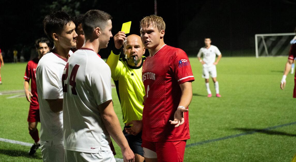 Boston College men's soccer tied Boston University 2–2 on Tuesday in the Battle of Comm. Ave. at home.