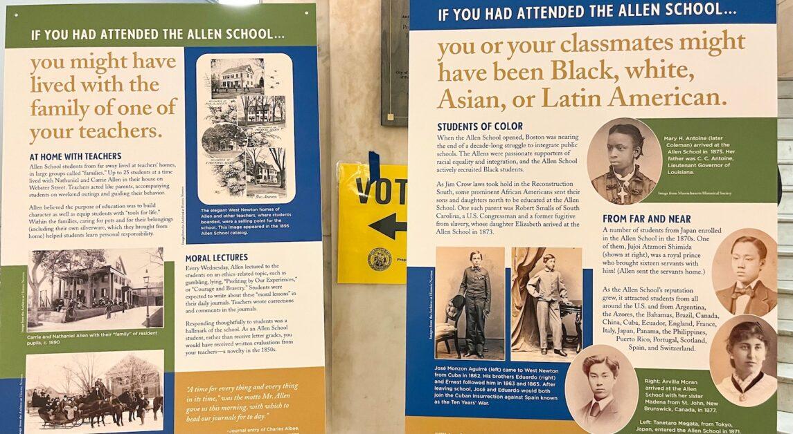 The exhibit, which runs until Sept. 29, invites the viewer to imagine themselves as a student at the Allen School. (Ella Song / Heights Editor)