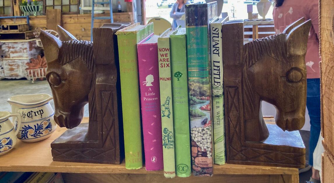 The owner offers a variety of books that she’s read in the past, and vintage items from thrift stores. (Courtesy of Elizabeth Miller)