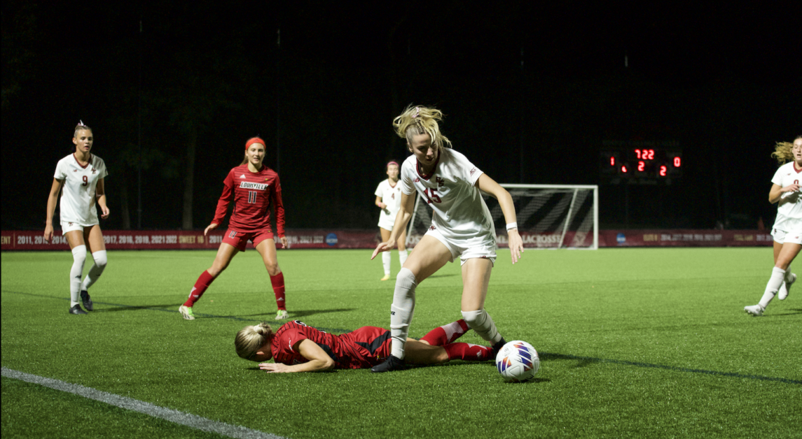The match marked BC’s first time it hadn’t lost a conference game this season. (Matthew Mao / Heights Staff)